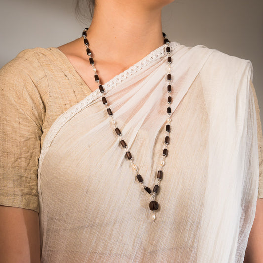 Sri Padma Silver Tulsi Mala - The Queen of Flowers