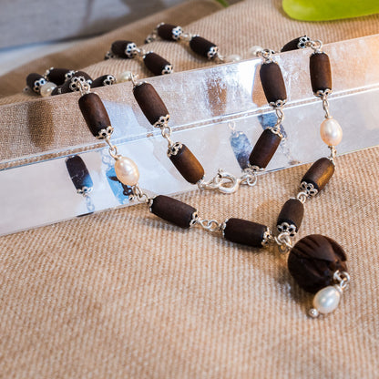 Sri Padma Silver Tulsi Mala - The Queen of Flowers