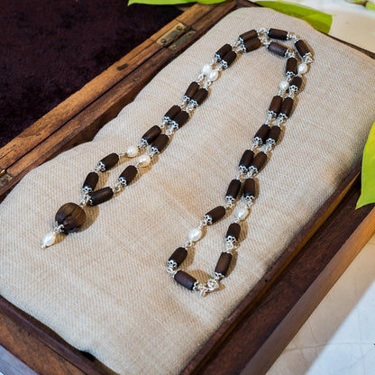 Sri Padma Silver Tulsi Mala - The Queen of Flowers