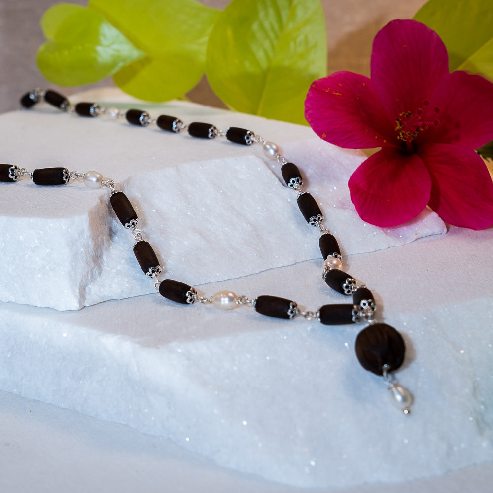 Sri Padma Silver Tulsi Mala - The Queen of Flowers