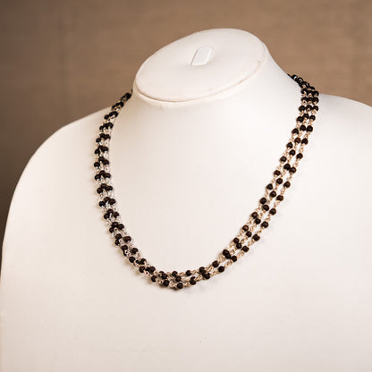 Classic Kanti 3xline - An elegant touch of tradition Silver Tulsi Mala