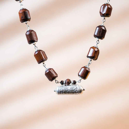 Nara Hari Silver Tulsi Mala with Narasimha Kavacha