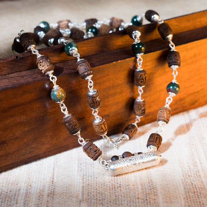 Ananta Silver Tulsi Mala - Infinite Mercy