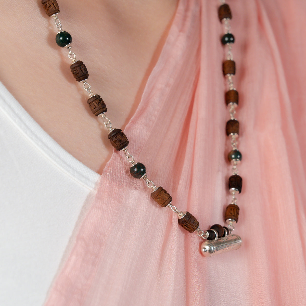 Ananta Silver Tulsi Mala - Infinite Mercy