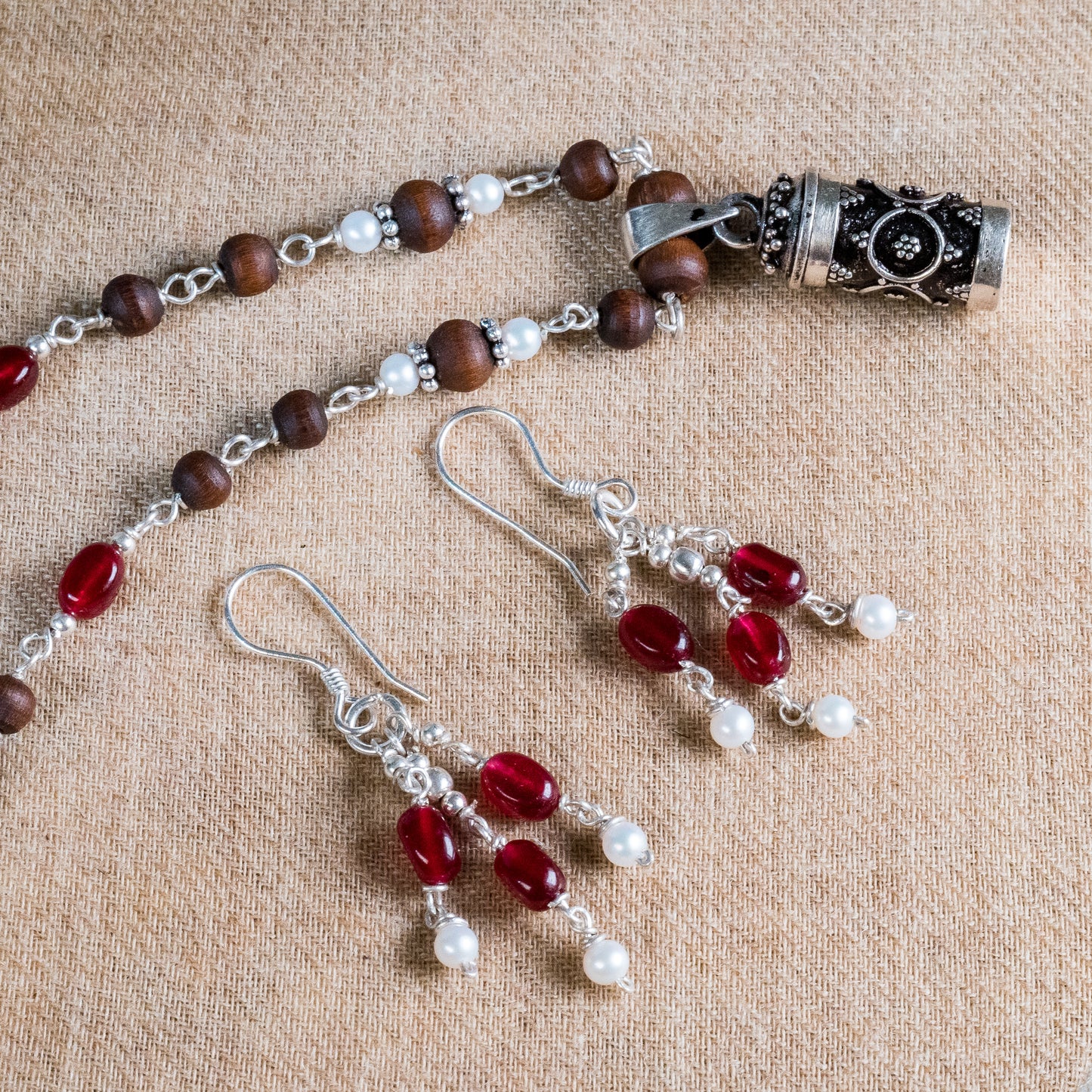 Divya Silver Tulsi Mala - Elegant Devotional Jewellery