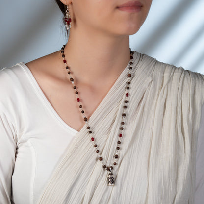 Divya Silver Tulsi Mala - Elegant Devotional Jewellery