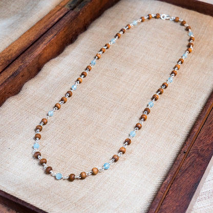 Eka Kanti Lavendar Amethys - Silver Tulsi Mala