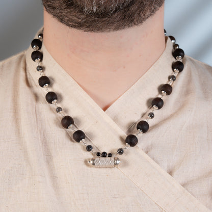 Dṛḍha mala - Silver Tulsi Mala - Anwavering Strength