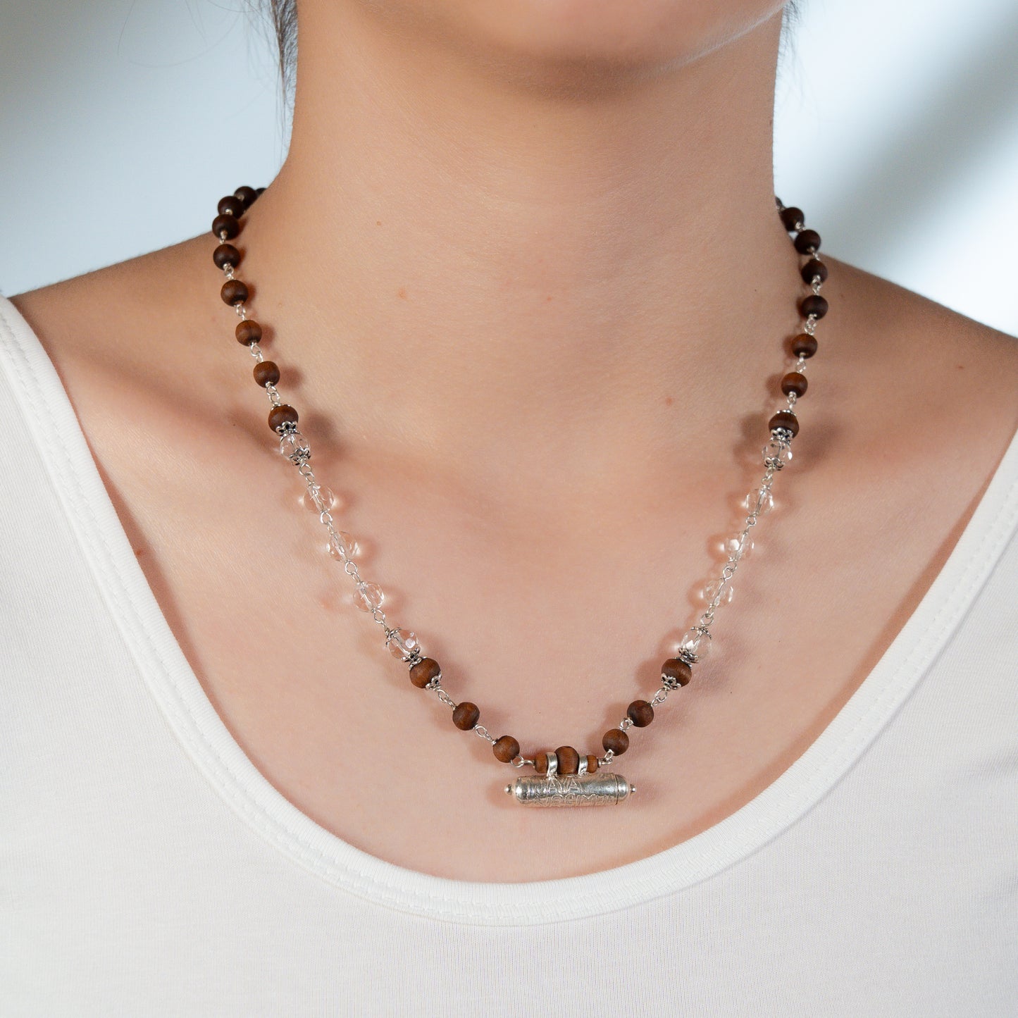 Ahalya Silver Tulsi Mala - Soul's companion