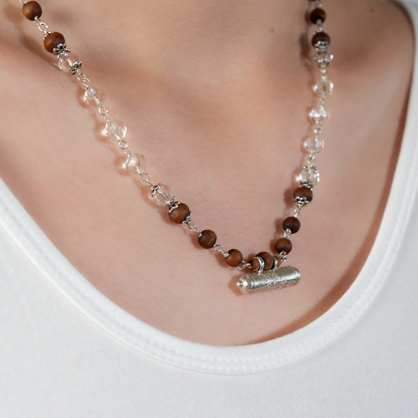 Ahalya Silver Tulsi Mala - Soul's companion
