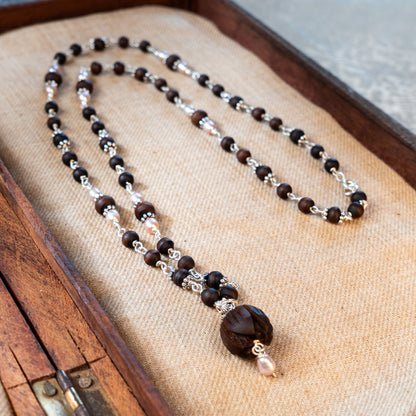 Chandrika Silver Tulsi Mala - A Dance Of Grace