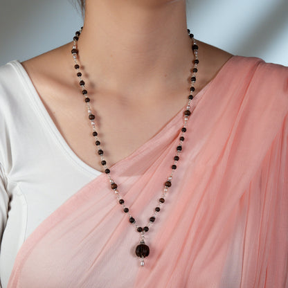 Chandrika Silver Tulsi Mala - A Dance Of Grace