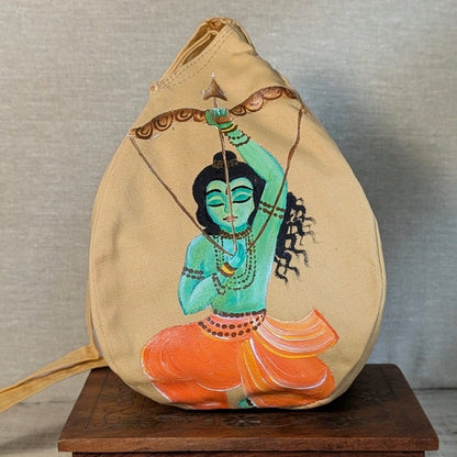 Hand-painted Beadbag - Sri Ram