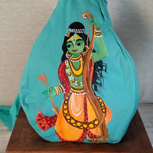 Hand-painted Beadbag - Sri Ram with Bow