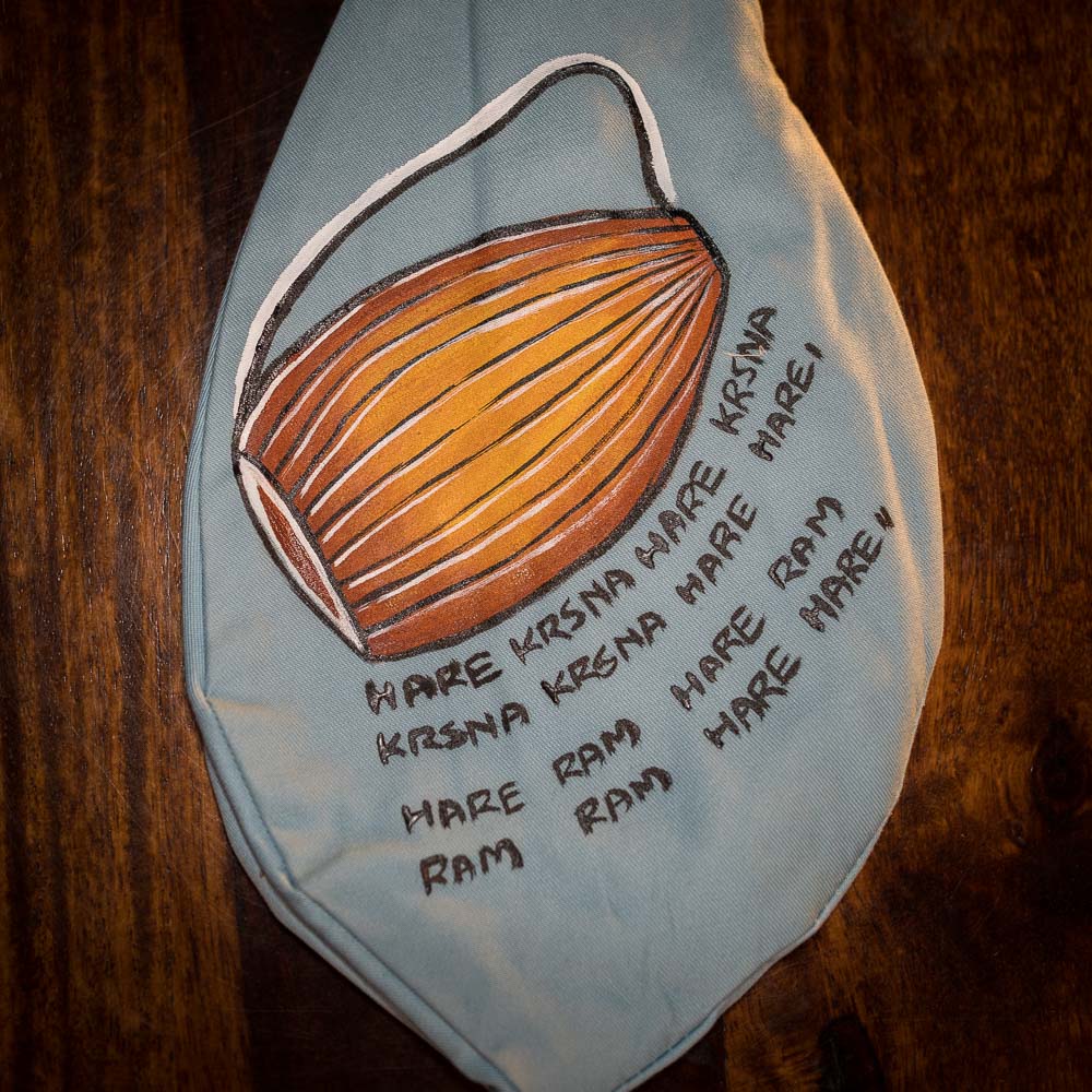 Handpainted Beadbag - Sankirtan! Maha Mantra
