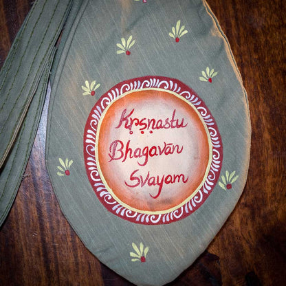 Handpainted Beadbag - Krsnastu Bhagavan Svayam