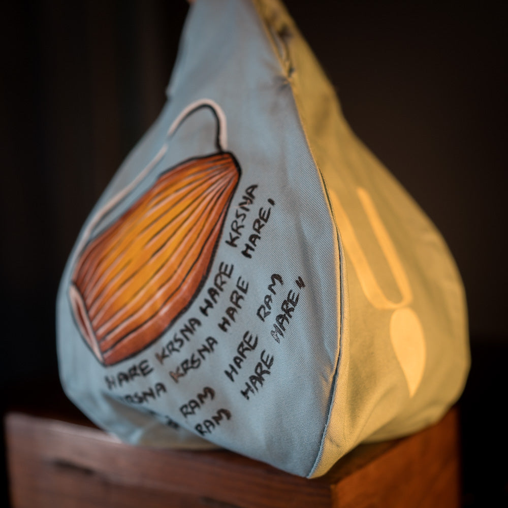 Handpainted Beadbag - Sankirtan! Maha Mantra