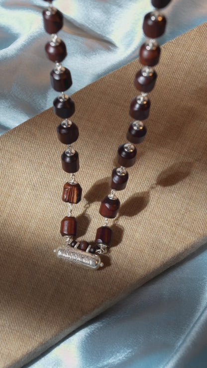 Nara Hari Silver Tulsi Mala with Narasimha Kavacha