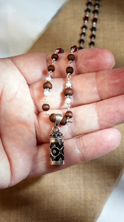 Divya Silver Tulsi Mala - Elegant Devotional Jewellery