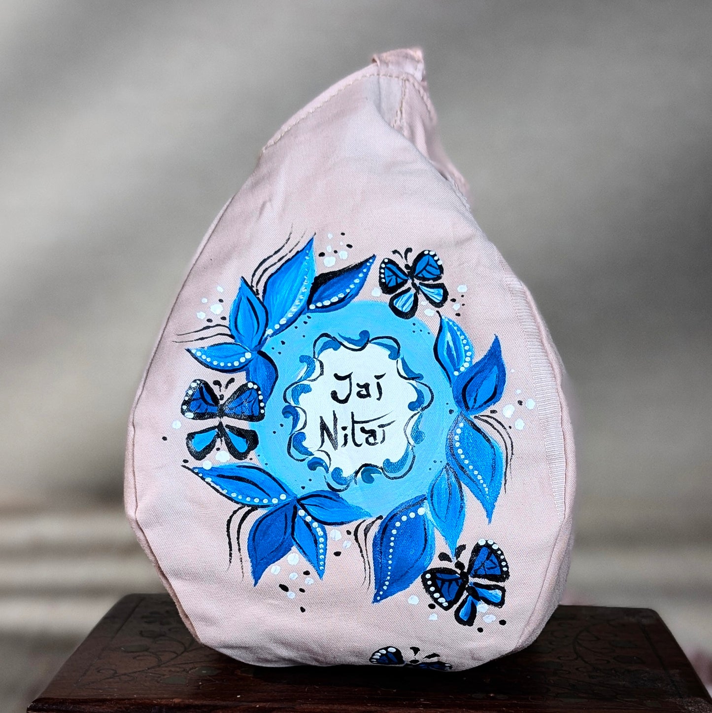 Hand-painted Beadbag - Jai Nitai