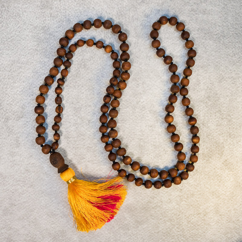 Nityananda Orange Japa Mala #05