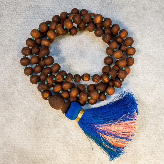 Nityananda Pink Blue Japa Mala #06