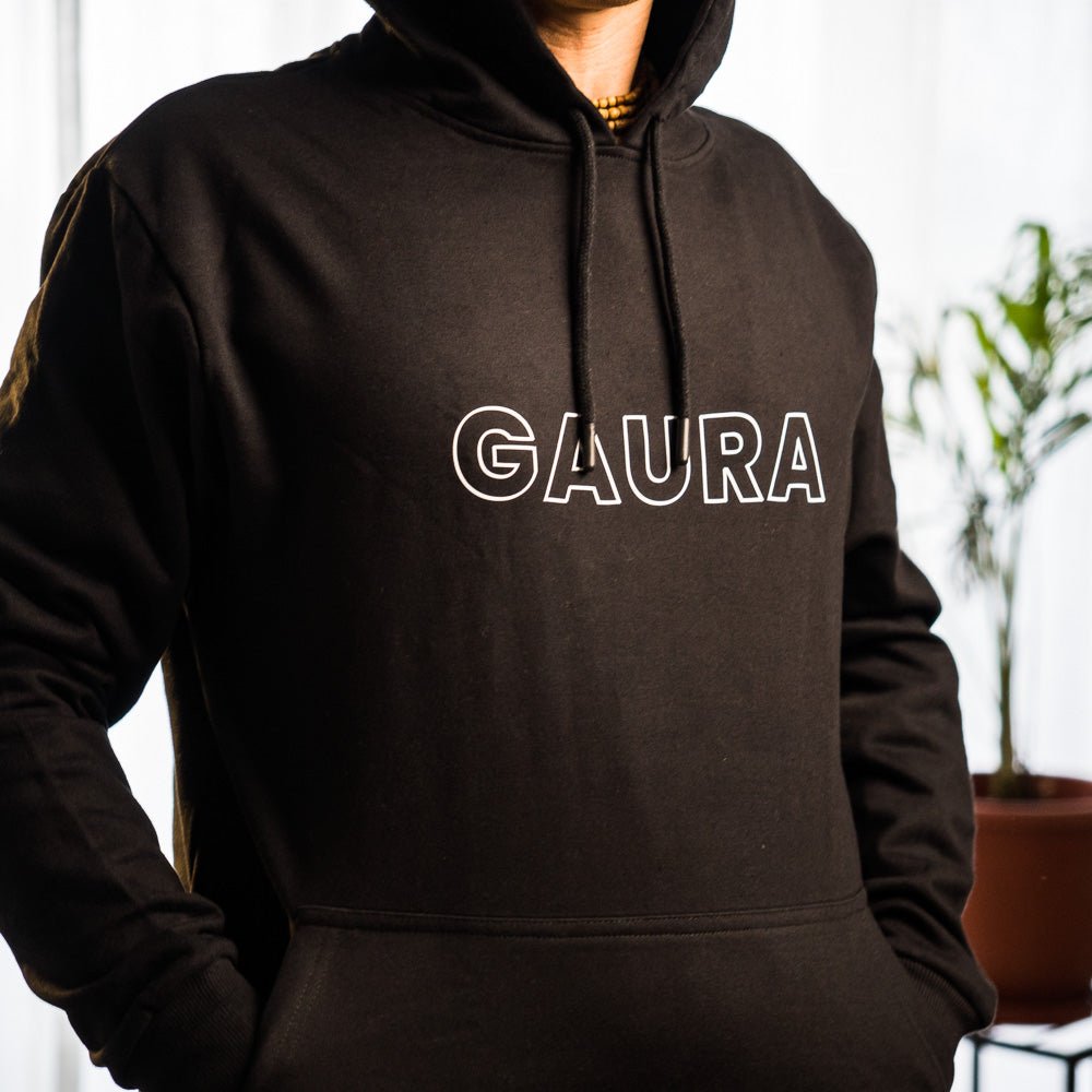 GAURA Hoodie - Outlined - I Love Mayapur